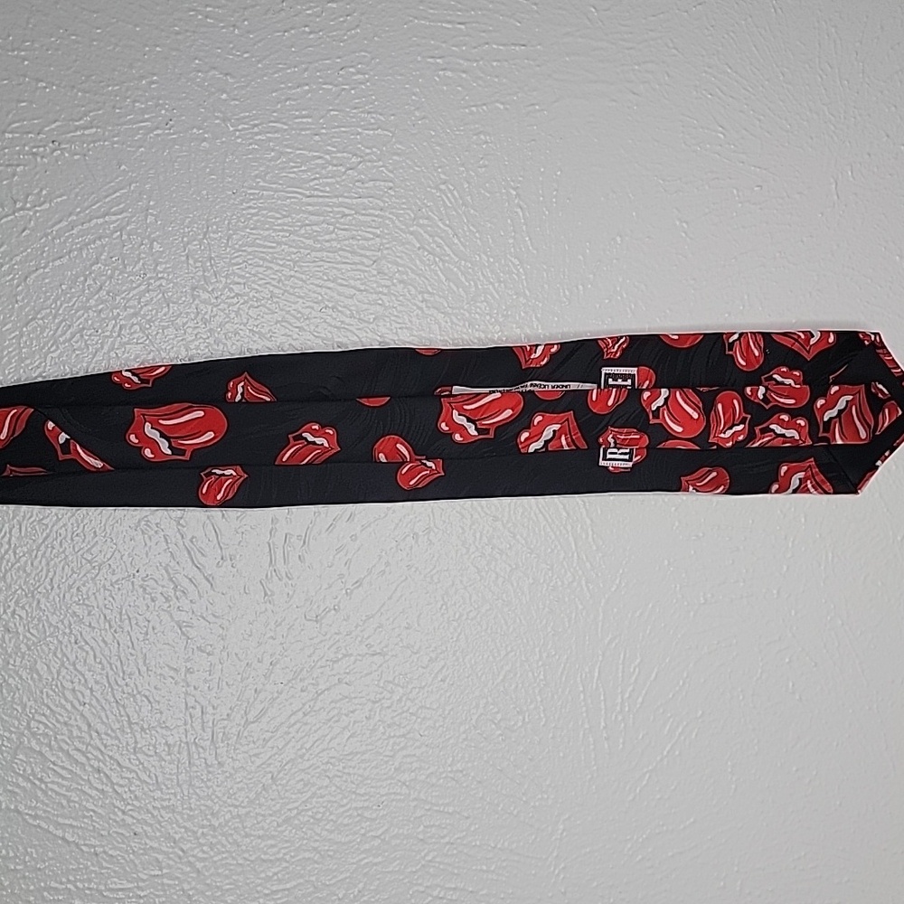 Original Vintage 1994 Rolling Stones Falling Tongues Tie by Brockum - Picture 5 of 5
